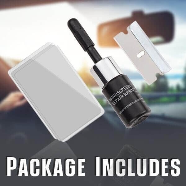 CrackPanic Saver 10-Minute Cracks Gone Glass Repair Kit