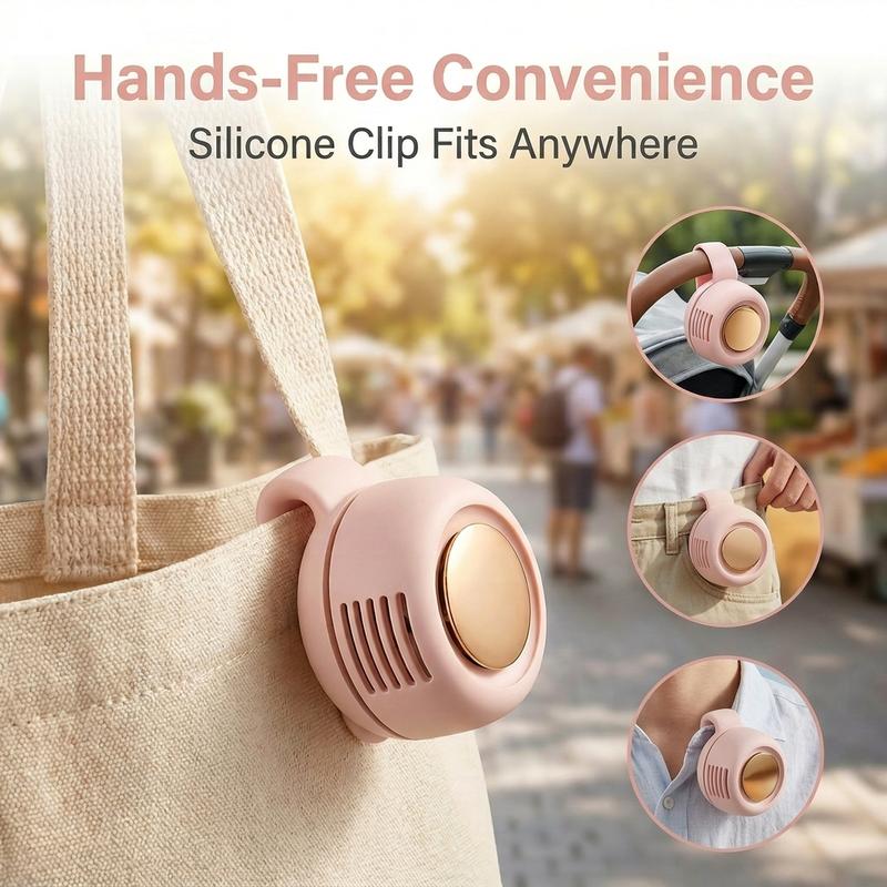 ❄️Mini Bladeless Clip Fan –5H Battery Life🔋