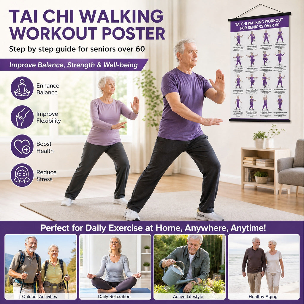 Gentle Tai Chi for Seniors: Seated & Standing Exercises_16 x 24 inches