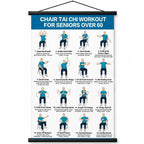 🔥Tai Chi Chair Workout Chart for Seniors (16 x 24 inches)