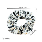🎃 Hand-Illustrated Halloween Scrunchie Collection (6pc, Limited Batch)