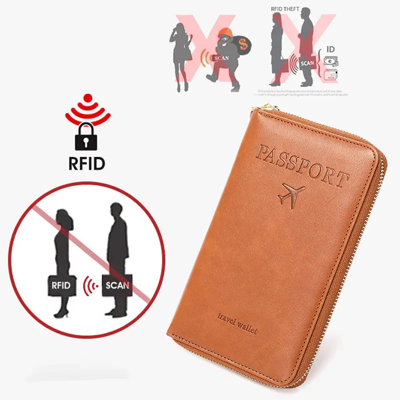 🧳2026 Tourism Must✈️Multifunctional RFID Passport Wallet