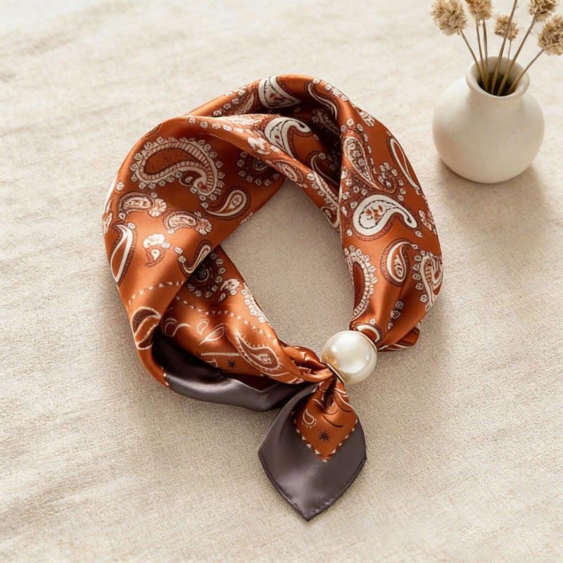 VSSAL Pop-On Pearl Magnetic Scarf — Hidden Clasp Necklace & Scarf in One