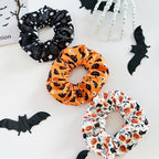 🎃 Hand-Illustrated Halloween Scrunchie Collection (6pc, Limited Batch)