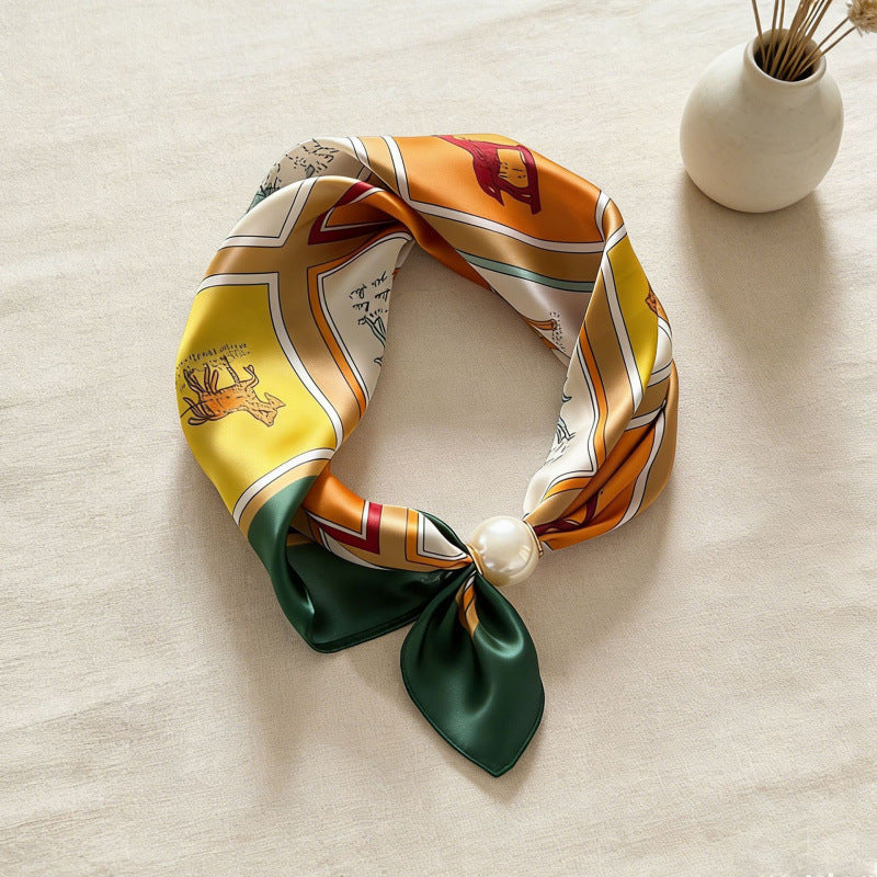 VSSAL Pop-On Pearl Magnetic Scarf — Hidden Clasp Necklace & Scarf in One