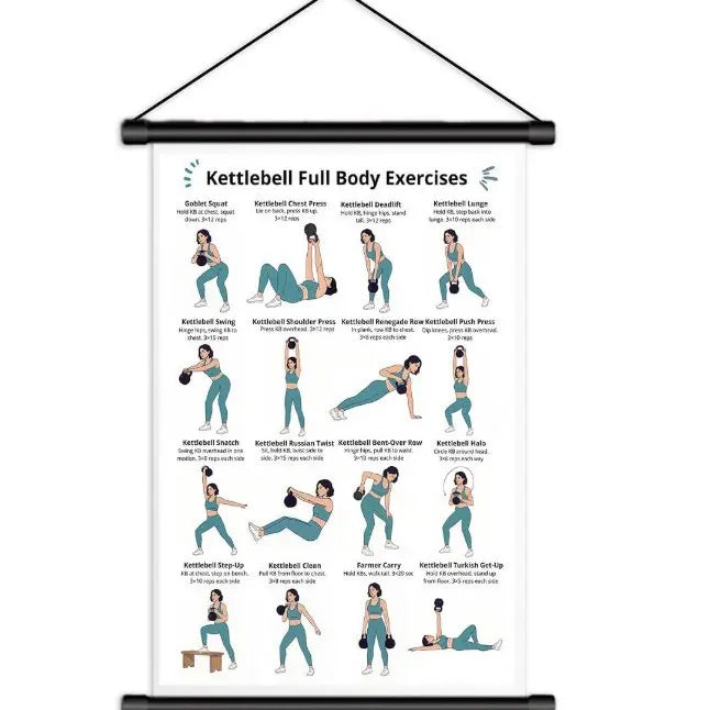 🔥Tai Chi Chair Workout Chart for Seniors (16 x 24 inches)