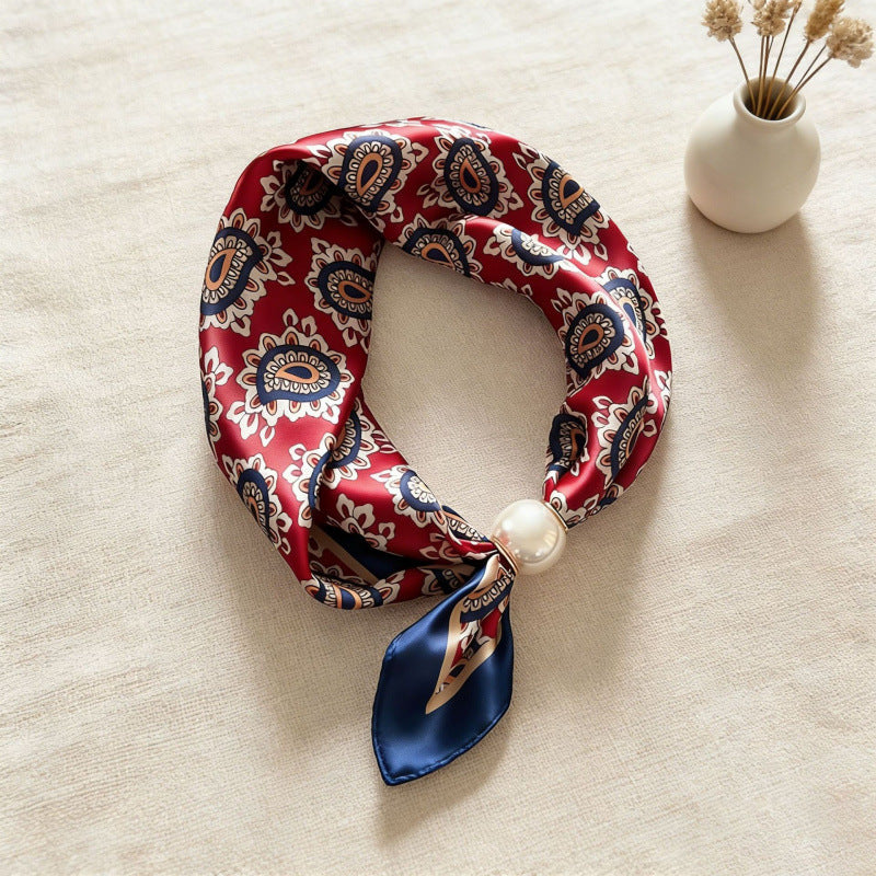 VSSAL Pop-On Pearl Magnetic Scarf — Hidden Clasp Necklace & Scarf in One