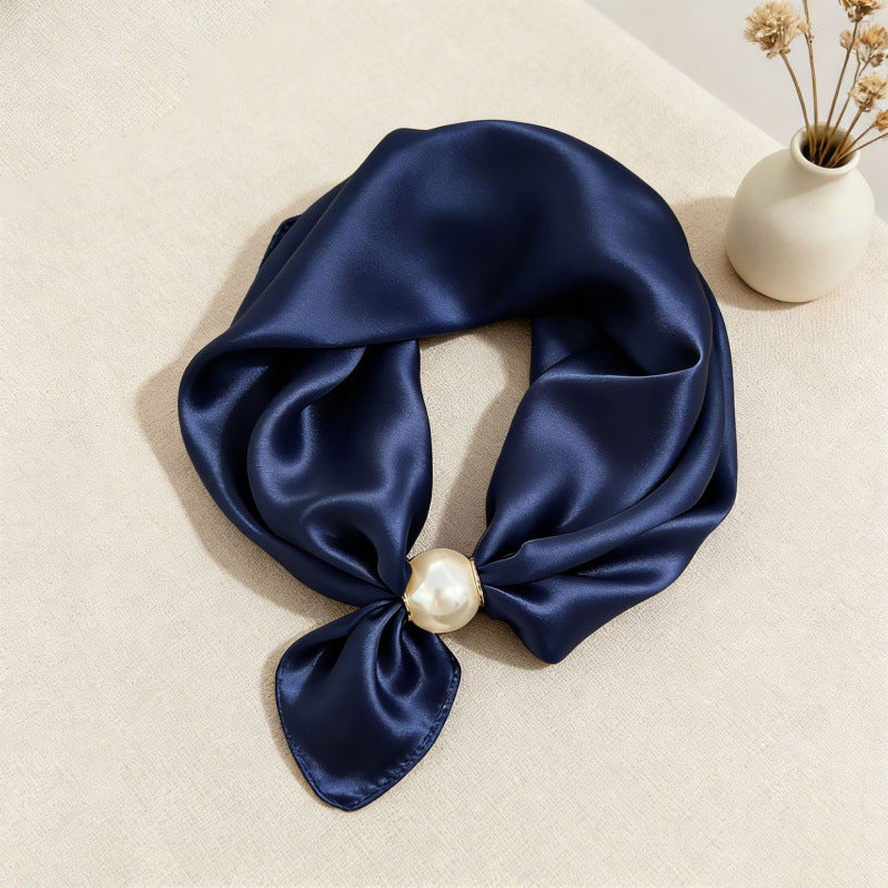 VSSAL Pop-On Pearl Magnetic Scarf — Hidden Clasp Necklace & Scarf in One