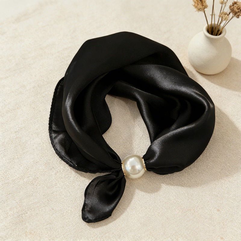 VSSAL Pop-On Pearl Magnetic Scarf — Hidden Clasp Necklace & Scarf in One