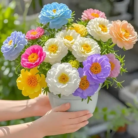 🌸 Double Flowered Moss Rose Seeds