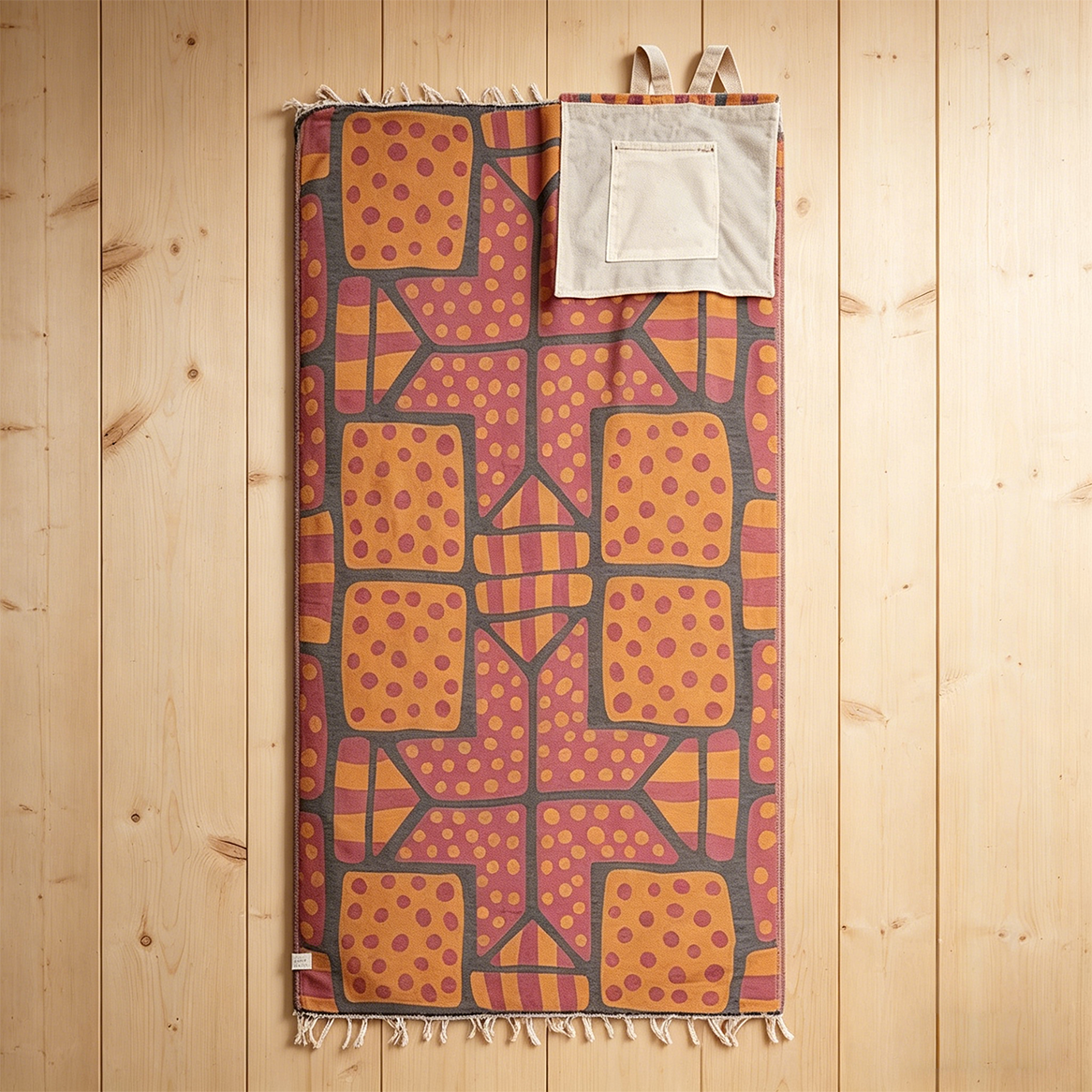 🏖️2-in-1 Turkish Cotton Towel Bag with Inner Zip Pocket & Sand-Repelling Fabric