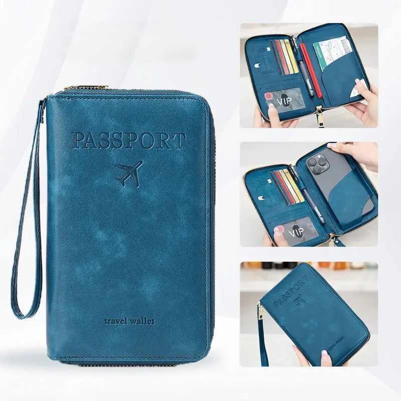 🧳2026 Tourism Must✈️Multifunctional RFID Passport Wallet