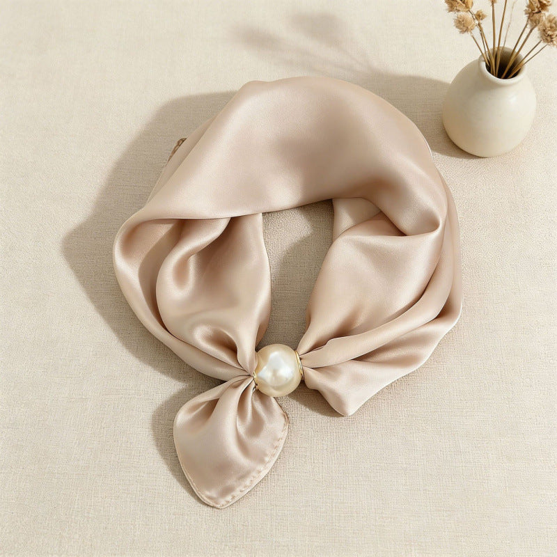 VSSAL Pop-On Pearl Magnetic Scarf — Hidden Clasp Necklace & Scarf in One