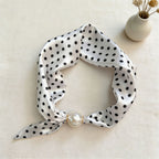 VSSAL Pop-On Pearl Magnetic Scarf — Hidden Clasp Necklace & Scarf in One