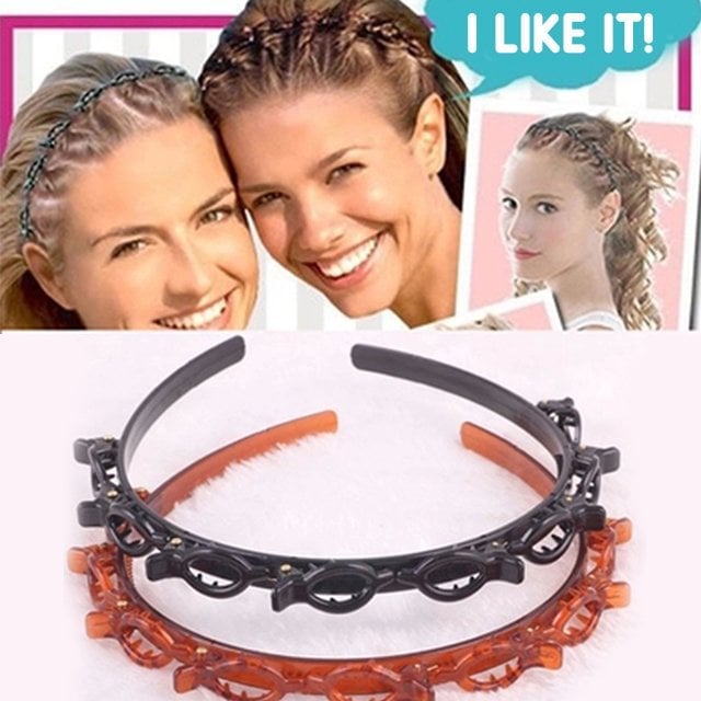 🔥10-Second Double-Bangs Clip-On Hairstyle Headband🪮