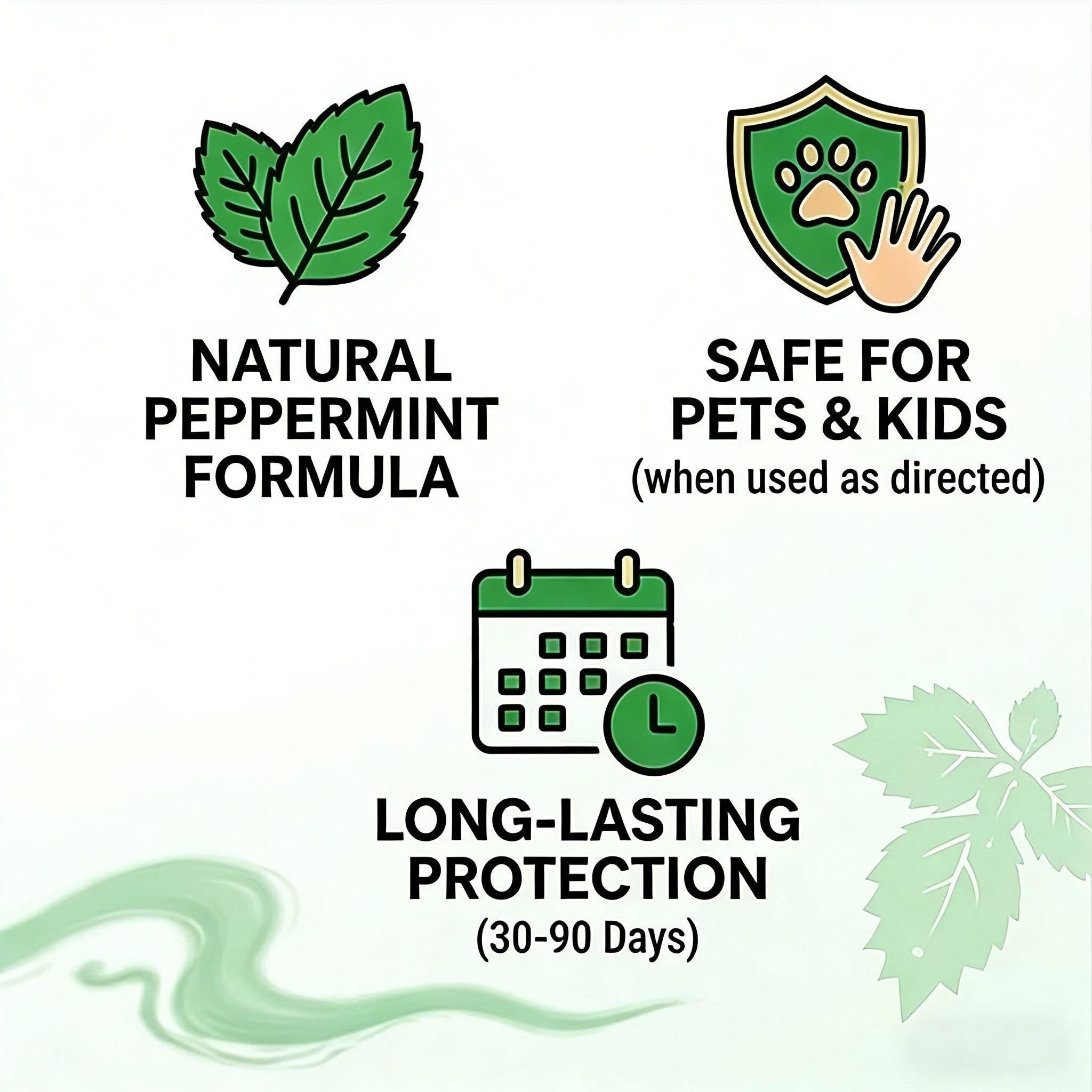 Natural Peppermint Rodent Repellent Tablets – 12 Pack