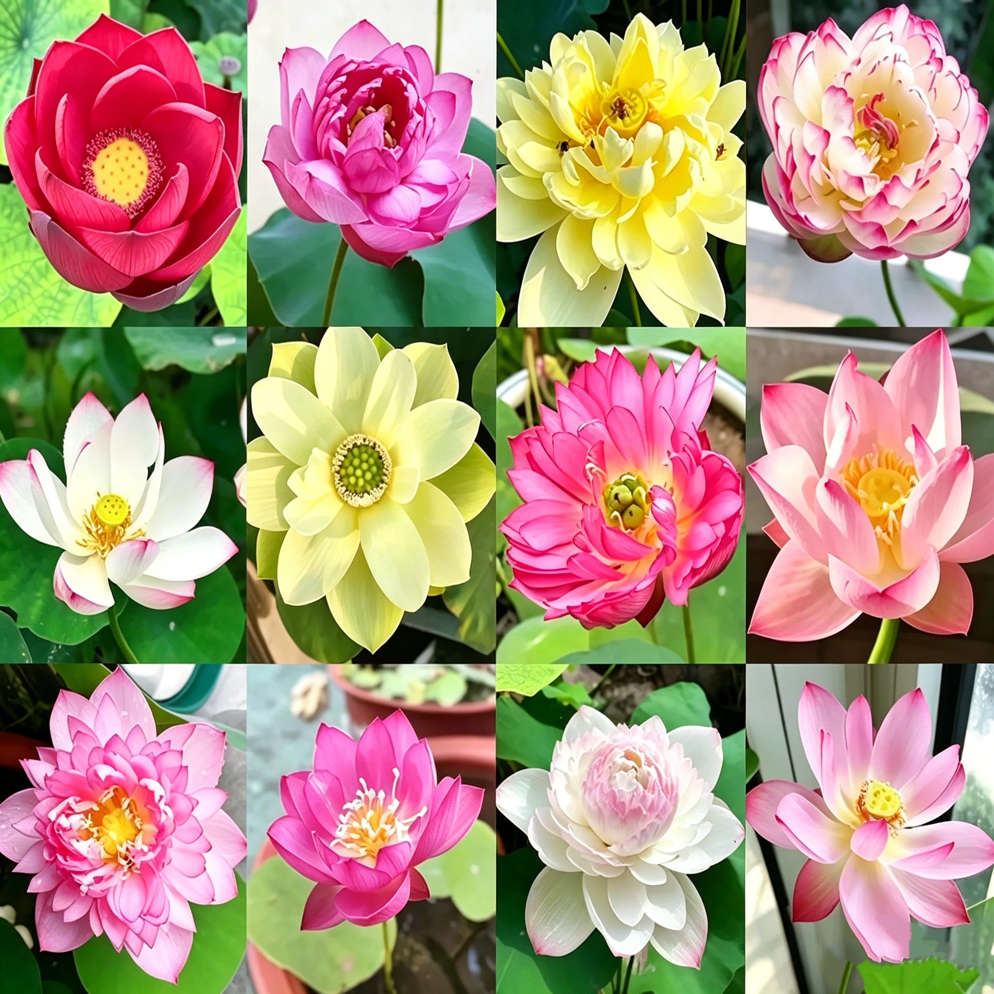 Mixed Color Bonsai Bowl Lotus Seeds for Ornamental Pond and Home Planting