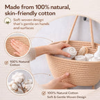 Woven cotton 3-Tier Over the Door Basket