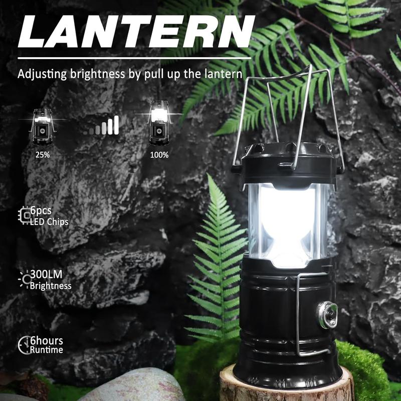 ⛺️Solar Camping Lantern- Perfect for Power Outages, Hiking, Emergencies
