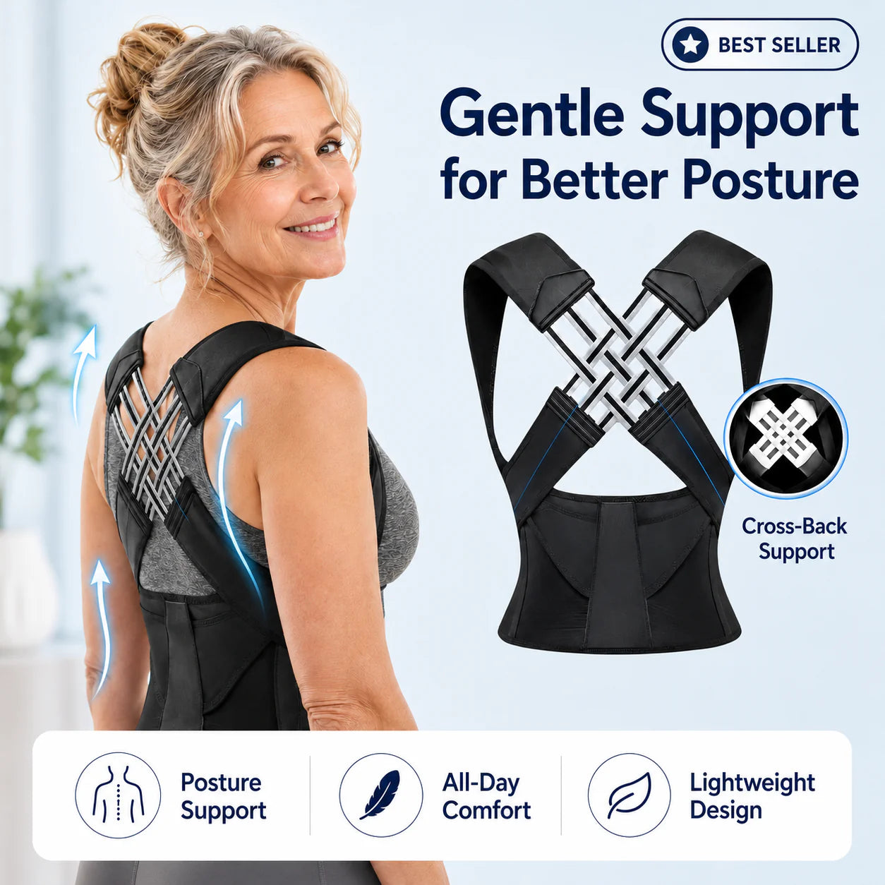 HumpBack Saver Discreet Spine-Aligning Posture Correction Brace
