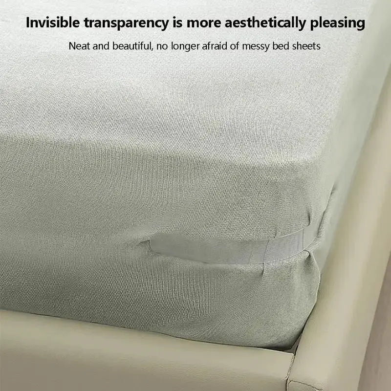 Bed Sheet Holder with Locking Clips, Corner Fitted for Standard Mattress Sizes