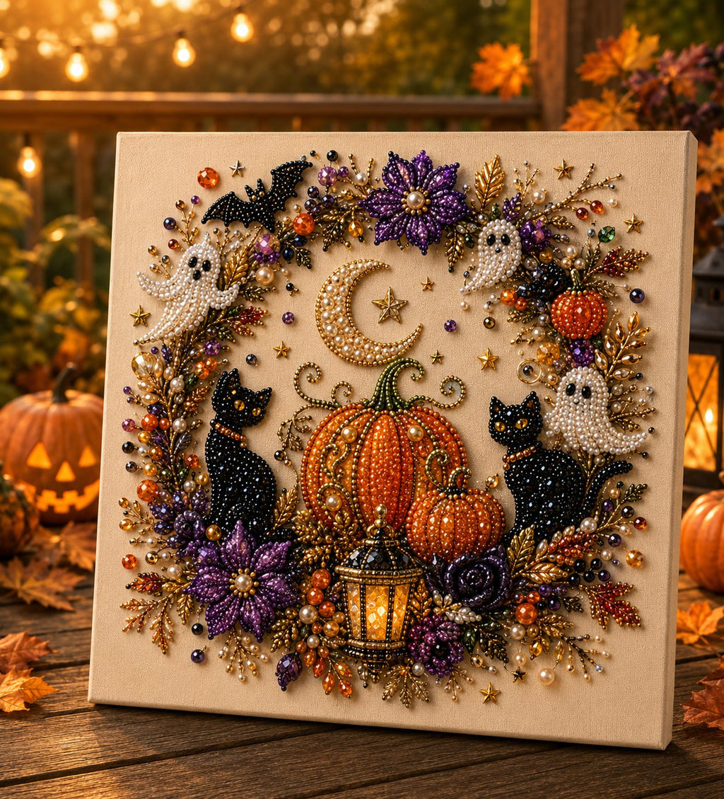 Halloween Ghost Pearl Art DIY Kit