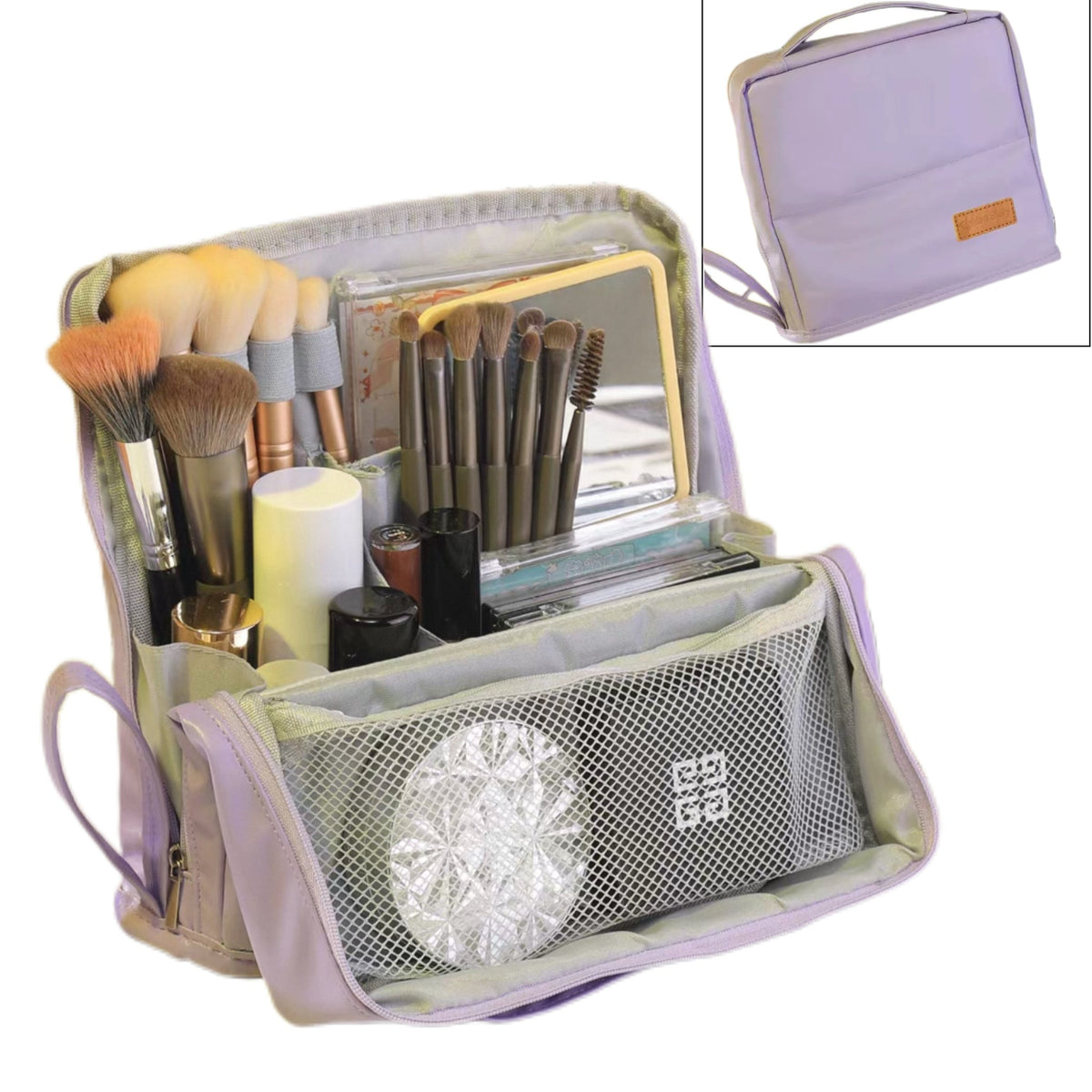 Standing Makeup Bag – Portable, Large Capacity