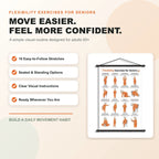 The Seated Senior Exercise Chart for Gentle Daily Strength(16 x 24 inches)