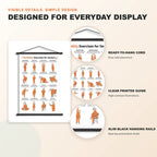 The Seated Senior Exercise Chart for Gentle Daily Strength(16 x 24 inches)