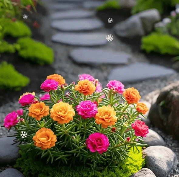 🌸 Double Flowered Moss Rose Seeds
