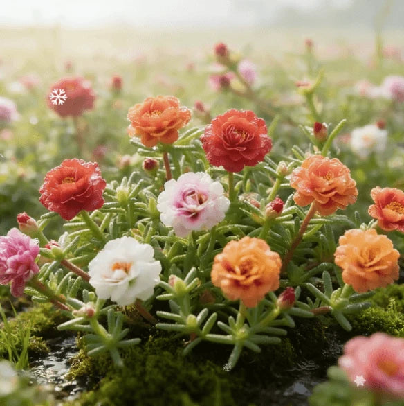 🌸 Double Flowered Moss Rose Seeds
