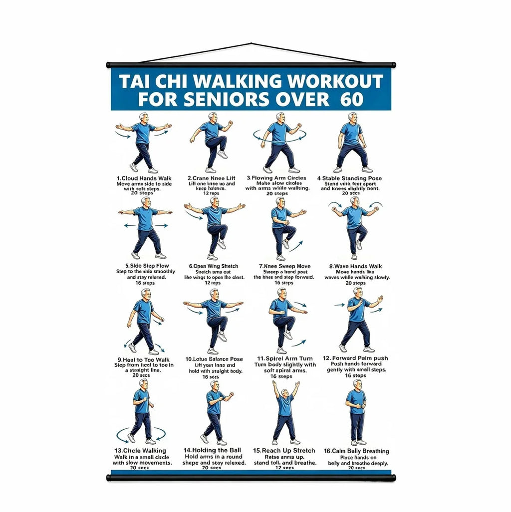 Gentle Tai Chi for Seniors: Seated & Standing Exercises_16 x 24 inches