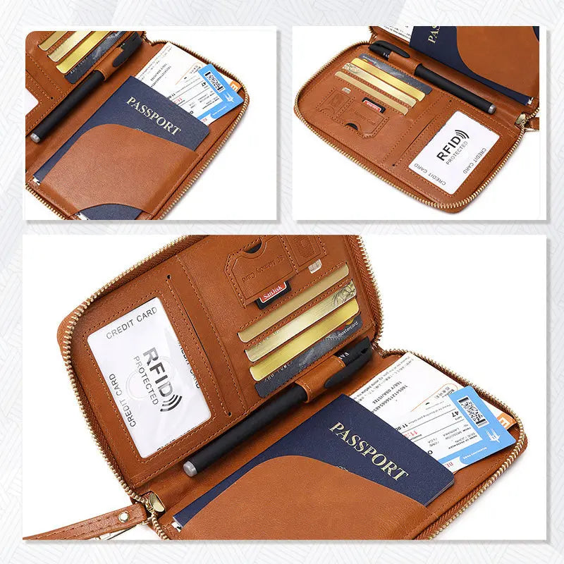 🧳2026 Tourism Must✈️Multifunctional RFID Passport Wallet