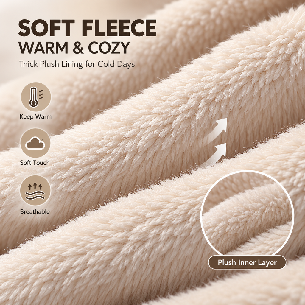 3-in-1 Winter Fleece Balaclava Hood 🧣❄️ Warm Face, Ear & Neck Cover