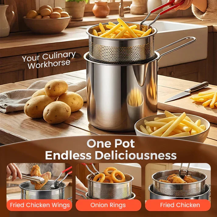 304 Stainless Steel Multifuntional Fryer