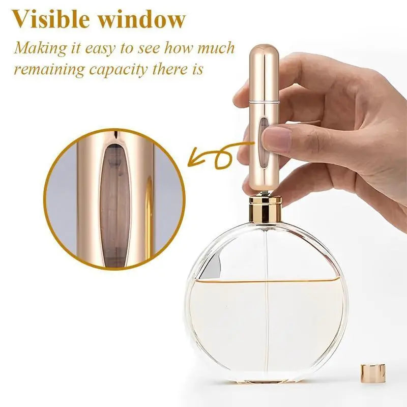 4PCS 5ml Refillable Perfume Atomizer | Travel Spray Bottle