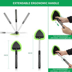 Microfiber Car Windshield Cleaning Tool with Extendable Handle