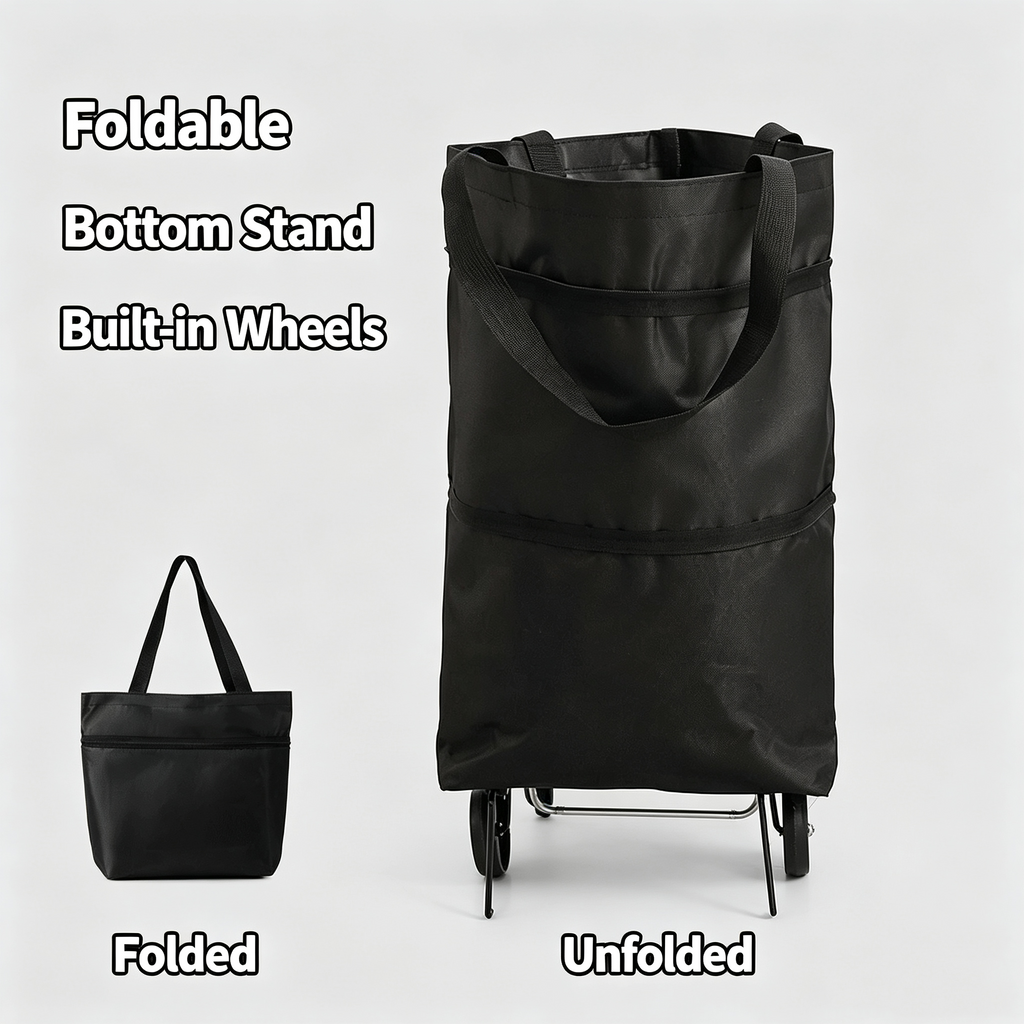 2-in-1 Foldable Shopping Cart