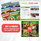 6-Piece Meal Planning Set, including a 28-day dietary guide and 80 recipes.