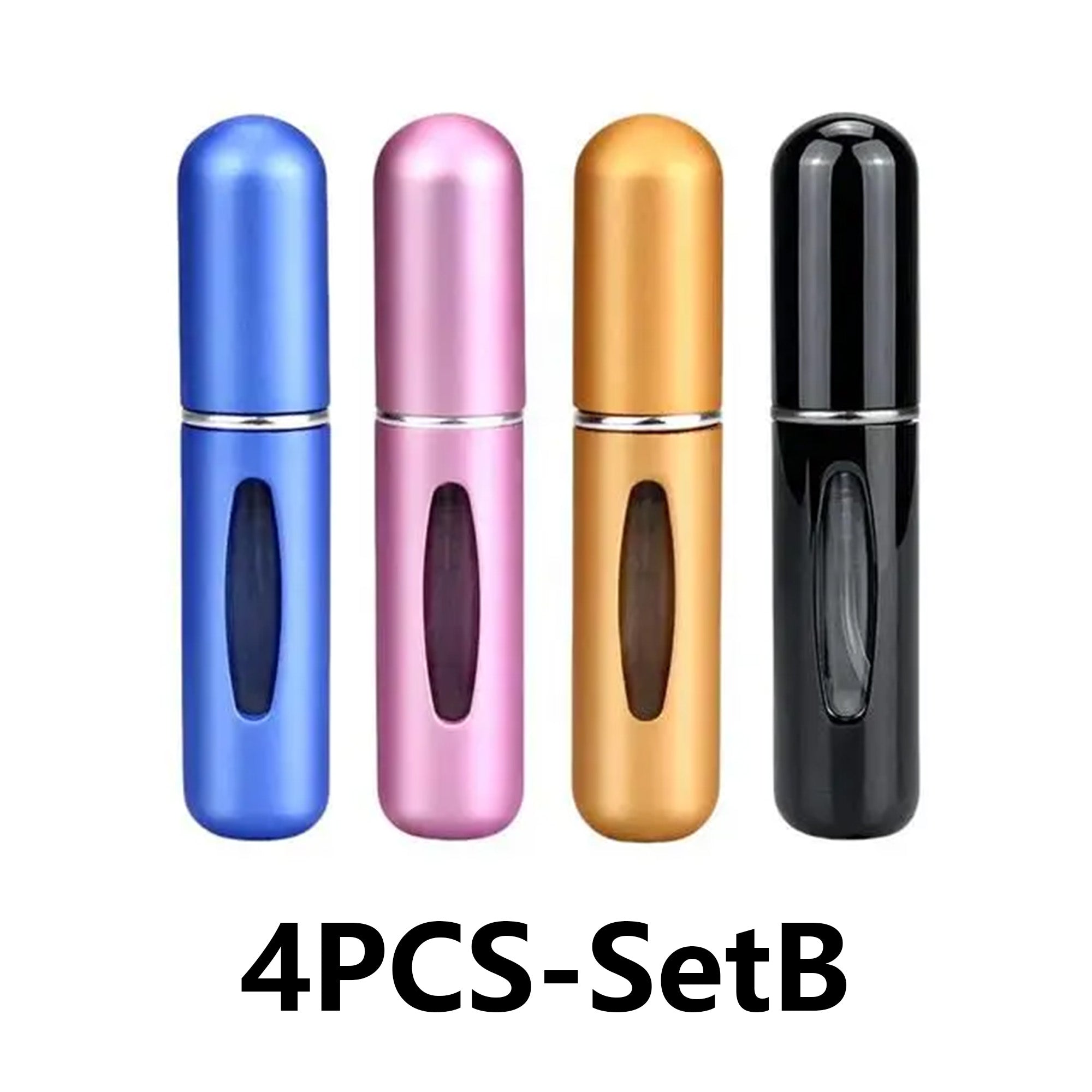 4PCS 5ml Refillable Perfume Atomizer | Travel Spray Bottle