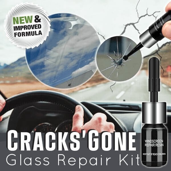 CrackPanic Saver 10-Minute Cracks Gone Glass Repair Kit