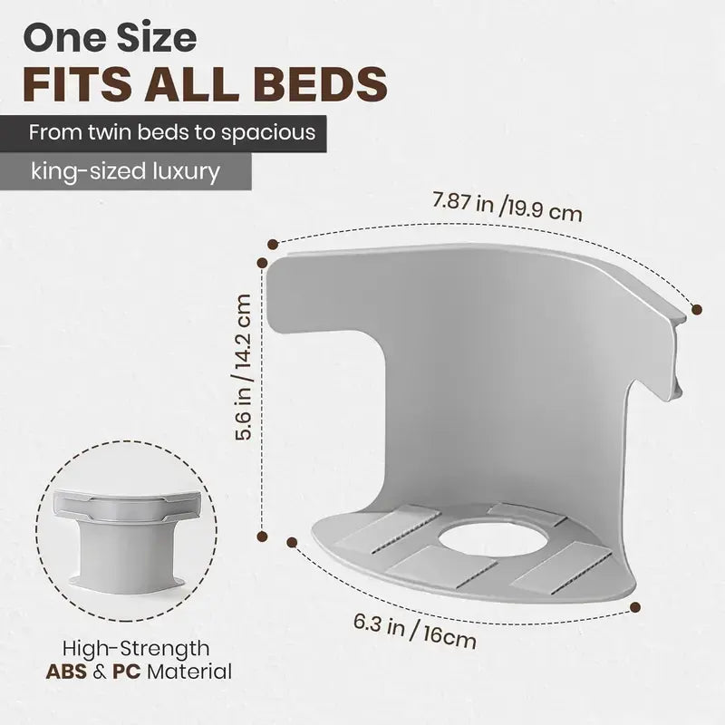 Bed Sheet Holder with Locking Clips, Corner Fitted for Standard Mattress Sizes