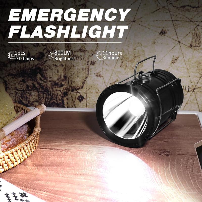 ⛺️Solar Camping Lantern- Perfect for Power Outages, Hiking, Emergencies