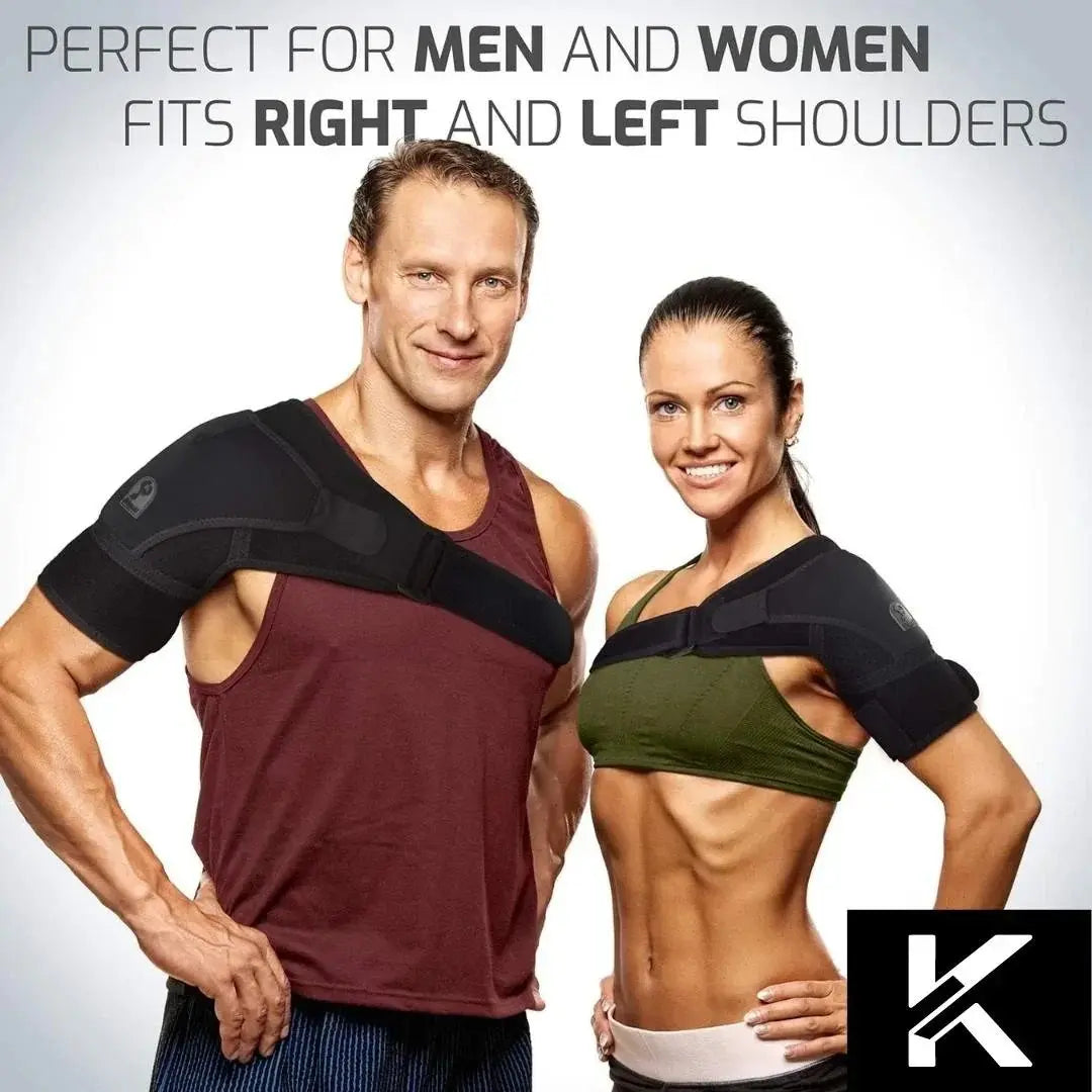 Adjustable Shoulder Brace with Pressure Pad - Unisex Support for Left & Right Shoulders