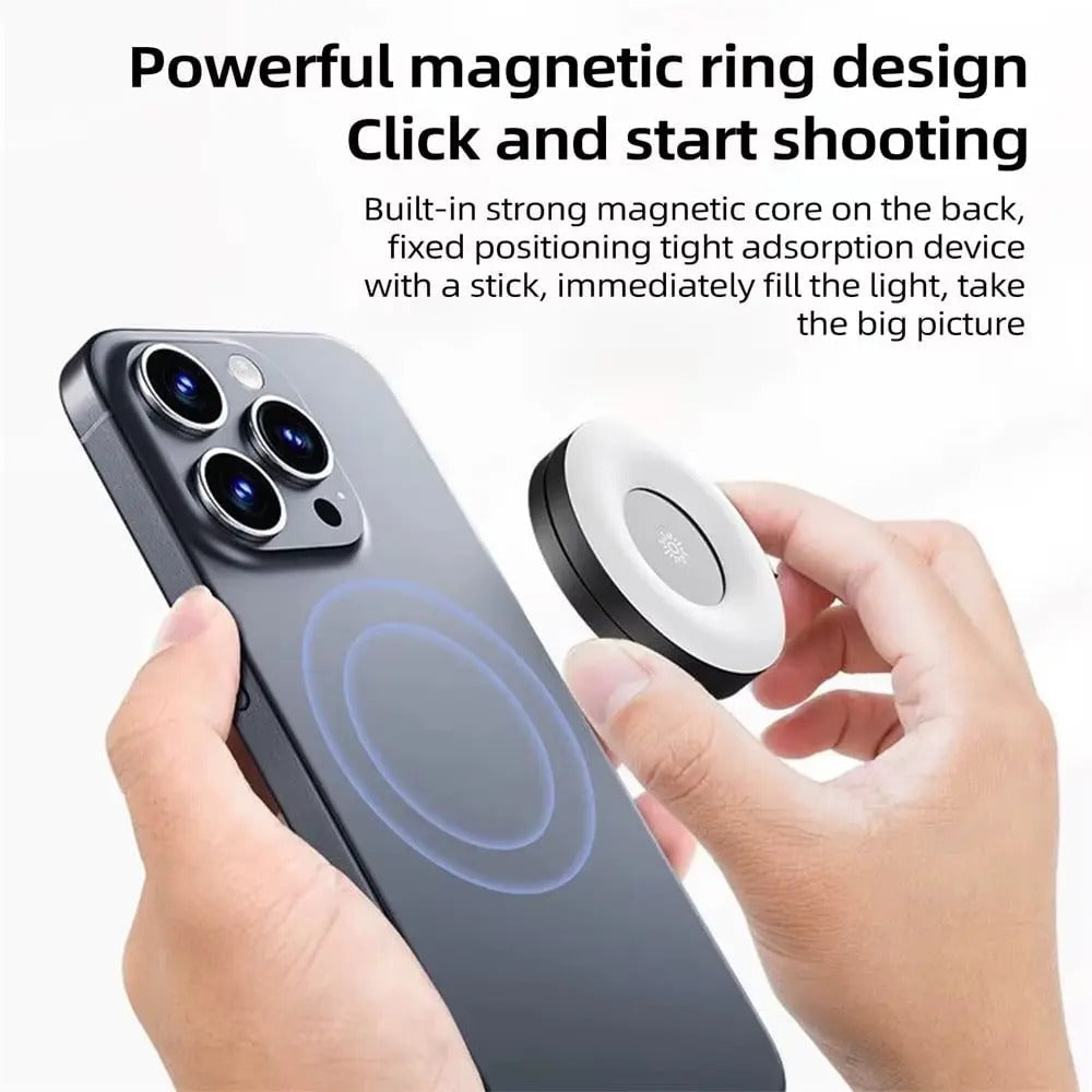 🔥Magnetic 3-Color Snap-On Rechargeable Phone Fill Light