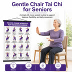 🔥Tai Chi Chair Workout Chart for Seniors (16 x 24 inches)