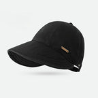 Women's Wide Brim Sun Visor Hat - UPF 50+ Open Top Cap for Ponytails, Golf, and Beach