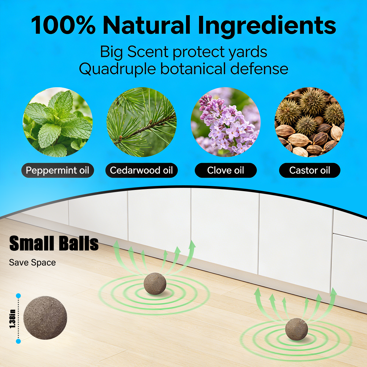 10-Pack Natural Peppermint Oil Rodent Repellent