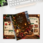 Christmas Handmade Decoration Handbook, Spiral DIY Craft Book with 22 Projects