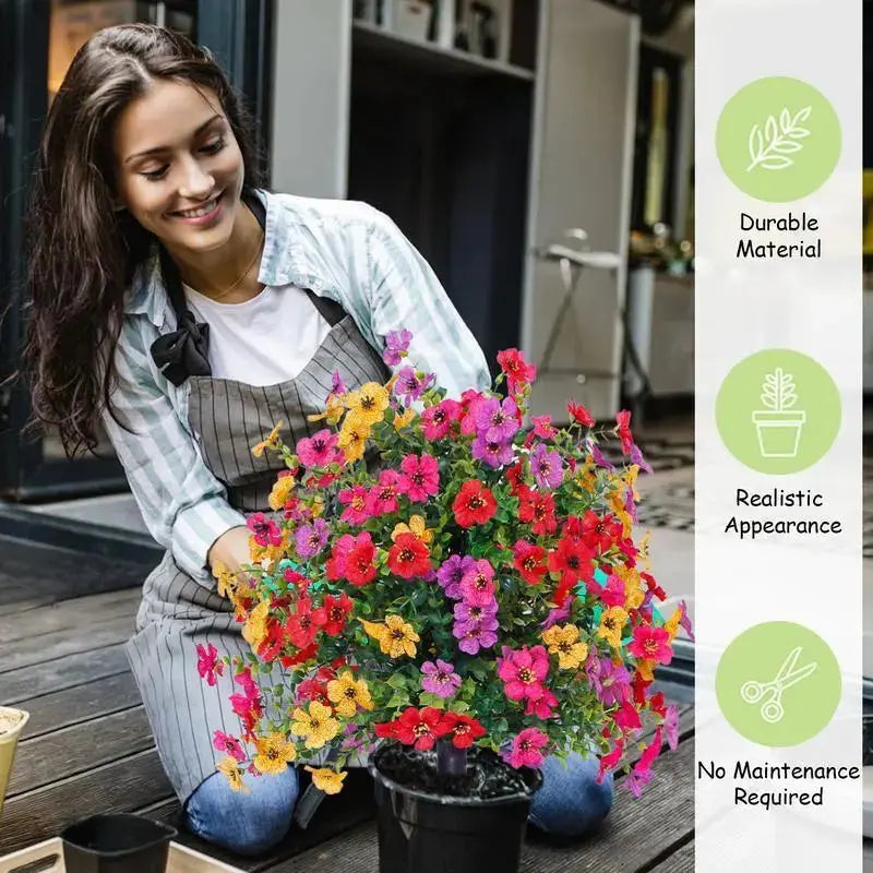 UV Resistant Colorful Artificial Flower